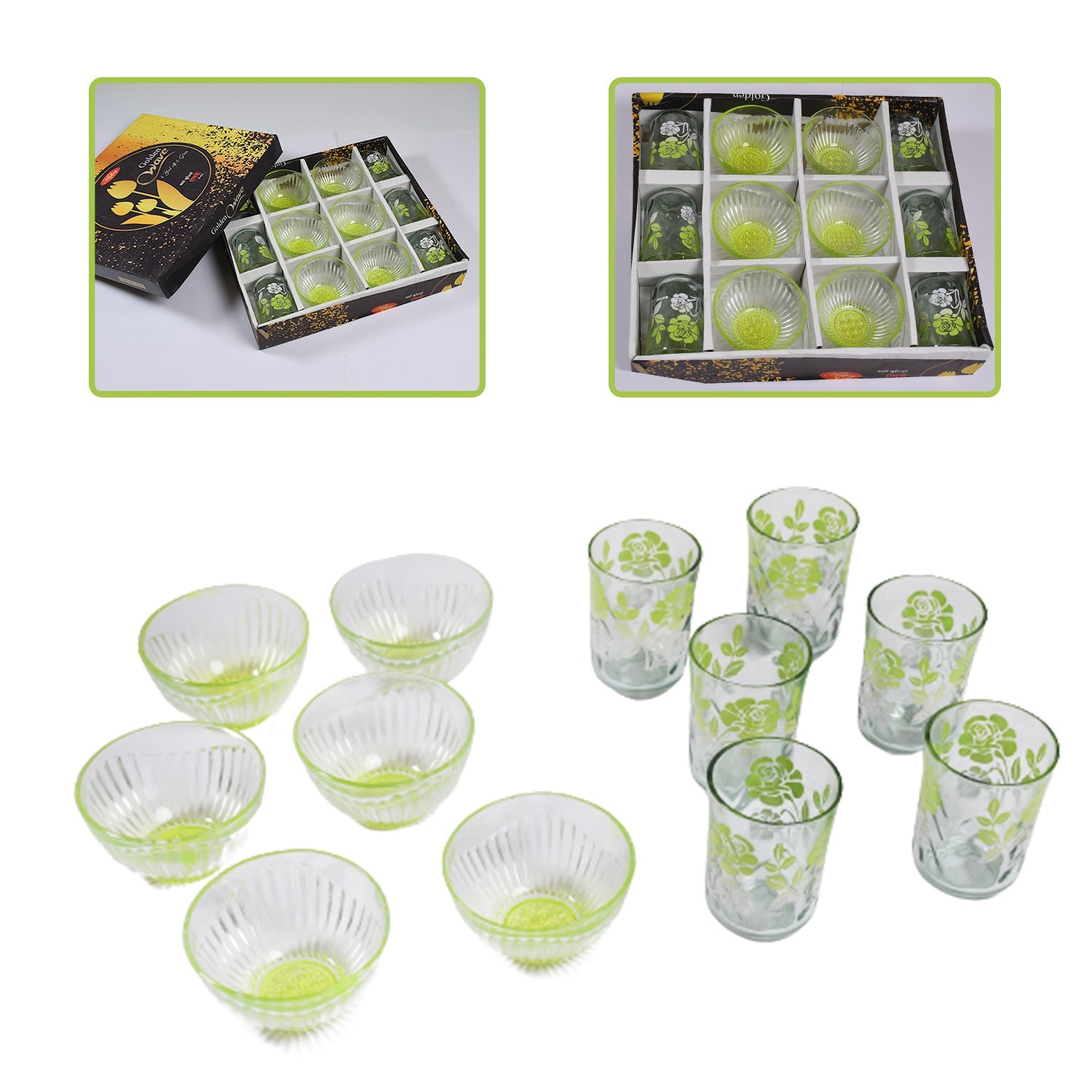 7133 Round 6 Glass With 6 Bowl Set, All Purpose Serving Set For Home & Kitchen Use DeoDap 7133 Round 6 Glass With 6 Bowl Set, All Purpose Serving Set For Home & Kitchen Use DeoDap